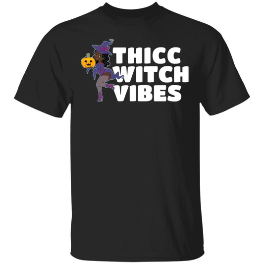 
	Thicc Witch Vibes Funny Bbw Redhead Witch Halloween Shirt, Hoodie, Tank