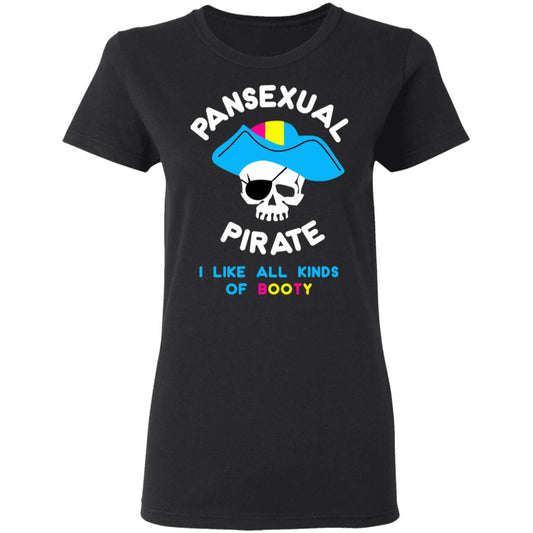 Pansexual Pirate I Like All Kinds Of Booty Shirt, Hoodie, Tank