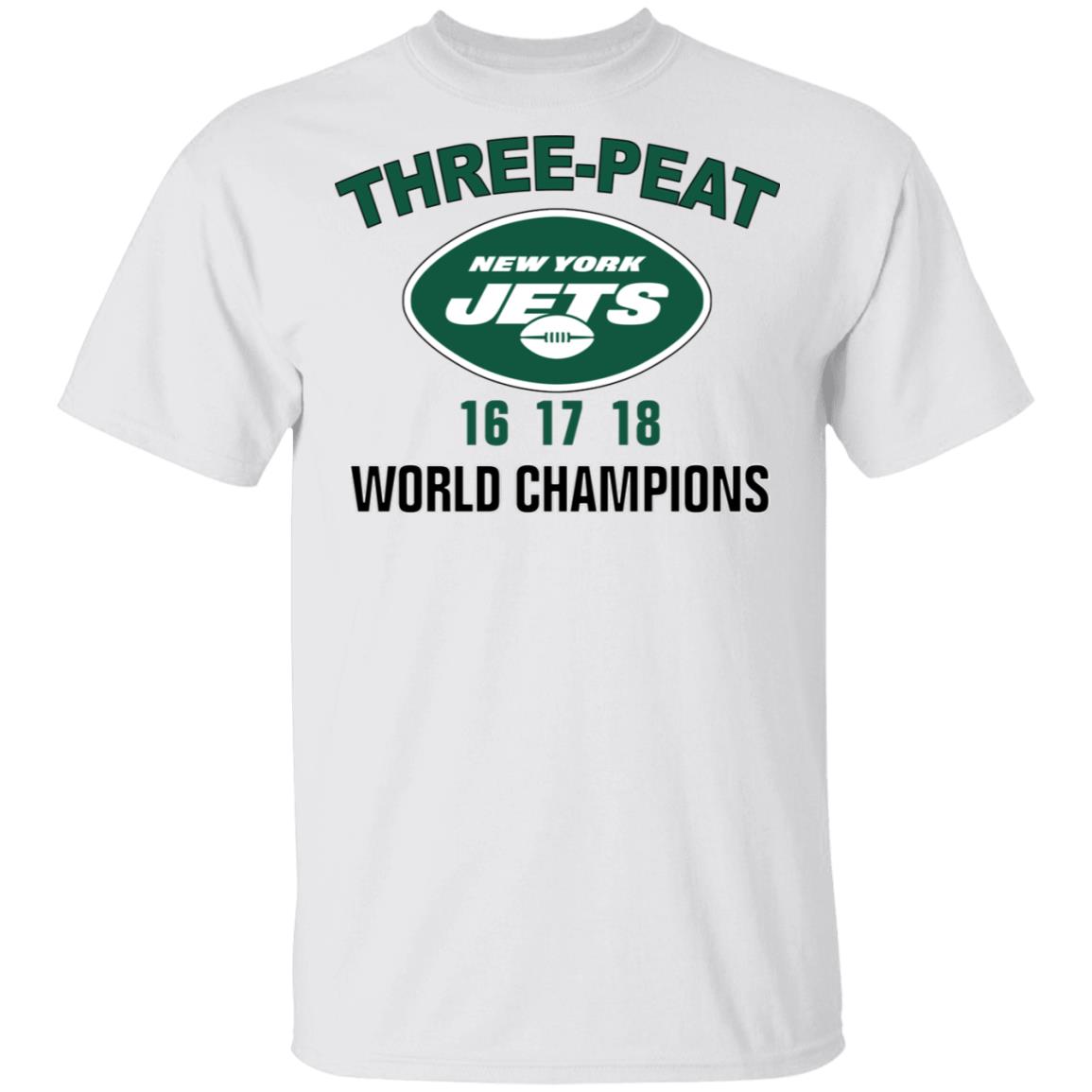 New York Jets Three Peat 16 17 18 World Champions Shirt, Hoodie, Tank