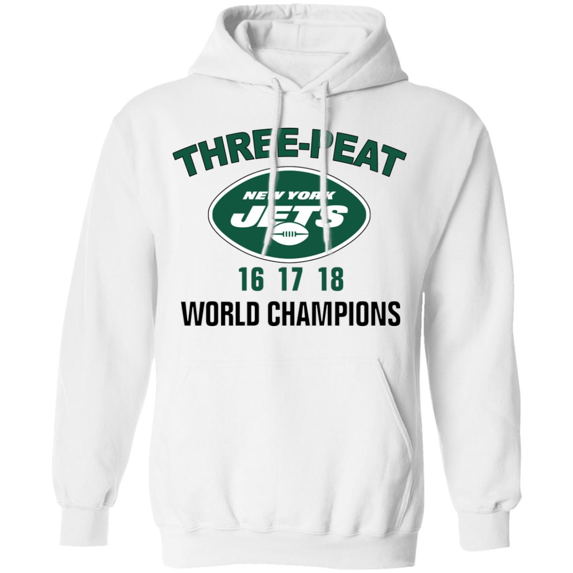 New York Jets Three Peat 16 17 18 World Champions Shirt, Hoodie, Tank