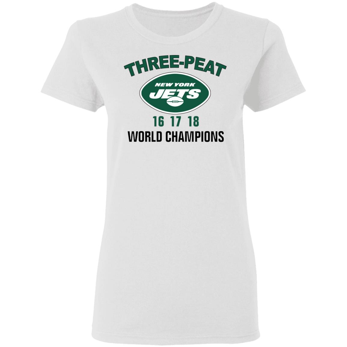 New York Jets Three Peat 16 17 18 World Champions Shirt, Hoodie, Tank