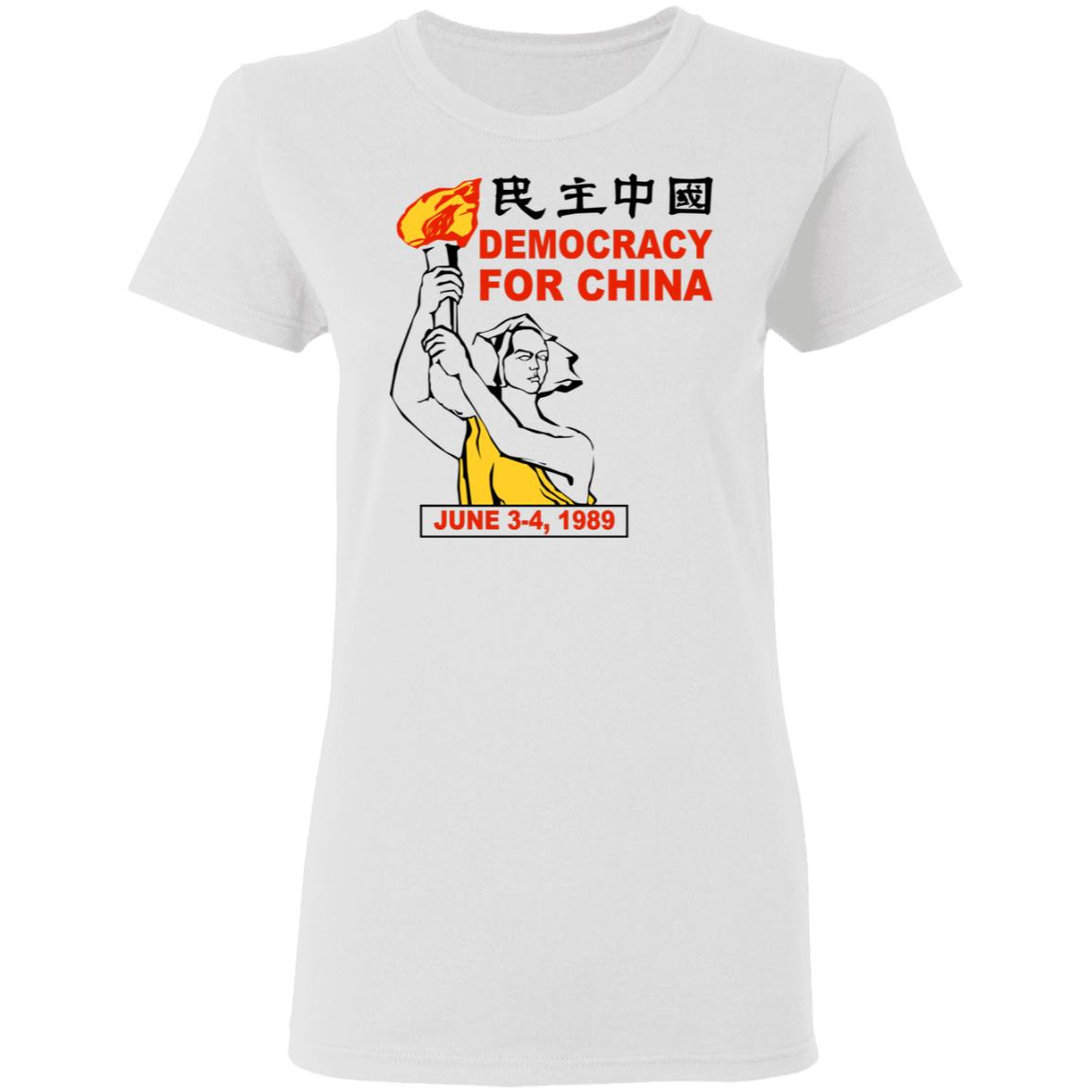 Democracy For China June 3-4 1989 Shirt, Hoodie, Tank