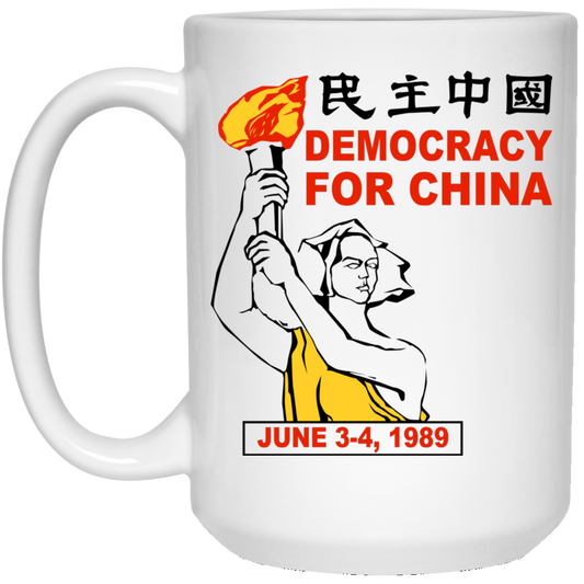 Democracy For China June 3-4 1989 Mug