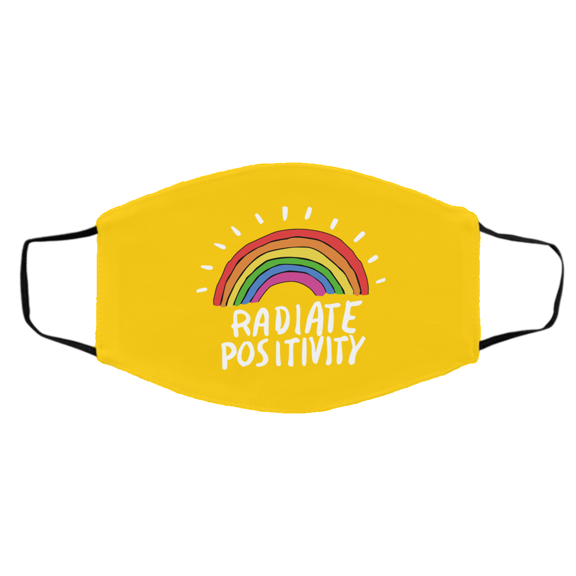 Radiate Positivity Rainbow Face Mask