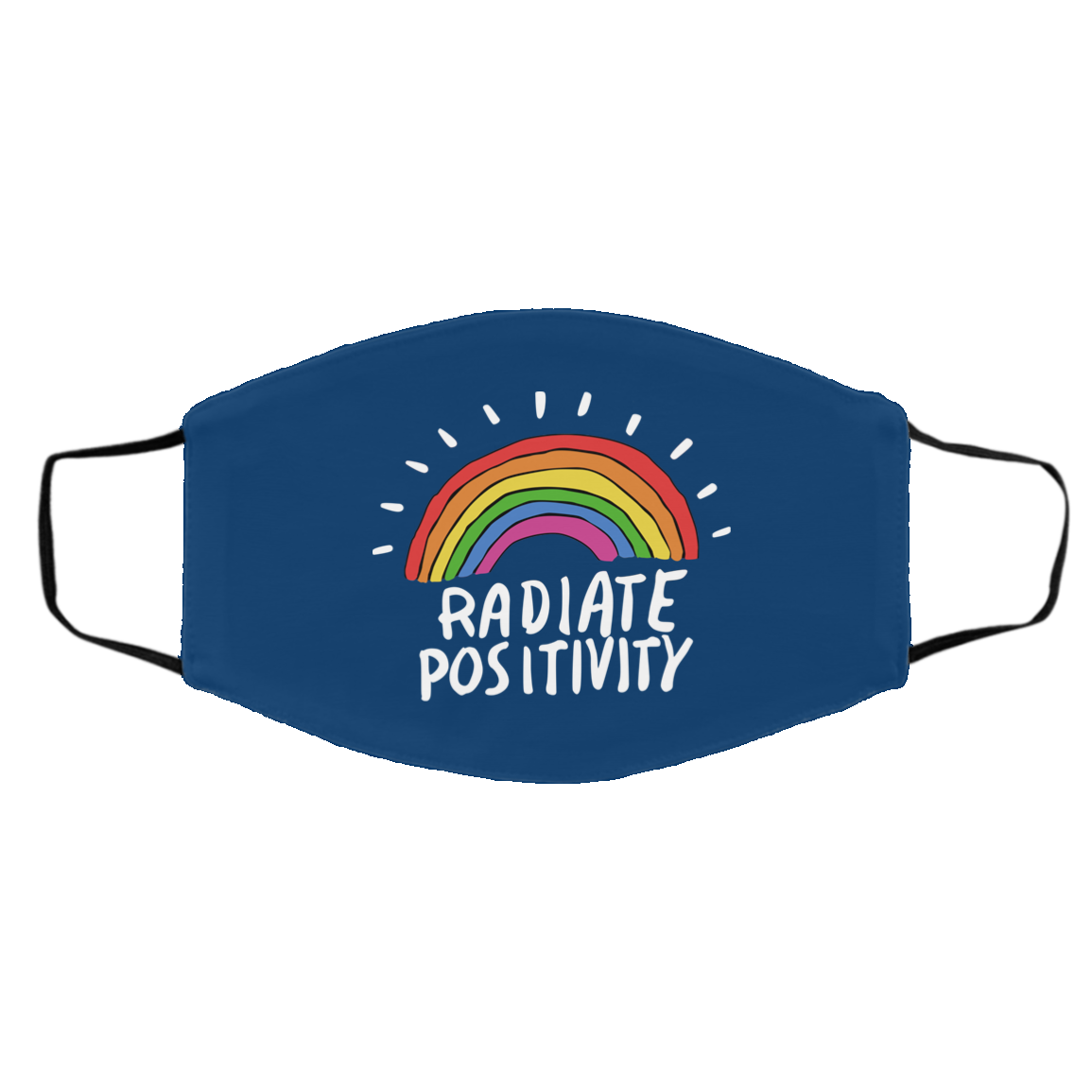 Radiate Positivity Rainbow Face Mask