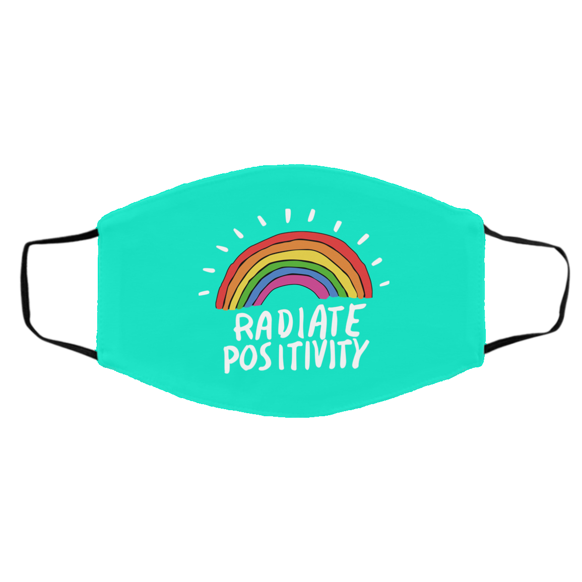 Radiate Positivity Rainbow Face Mask