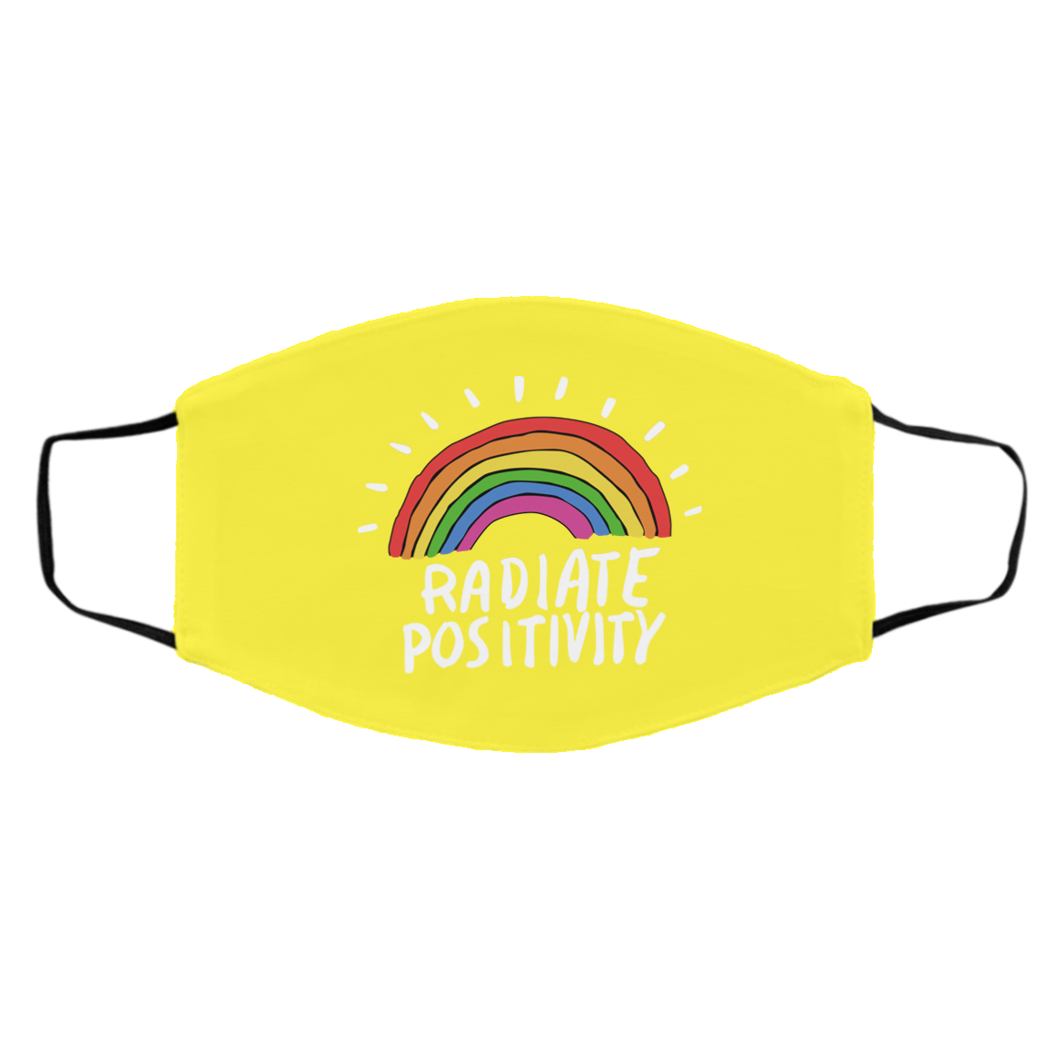 Radiate Positivity Rainbow Face Mask