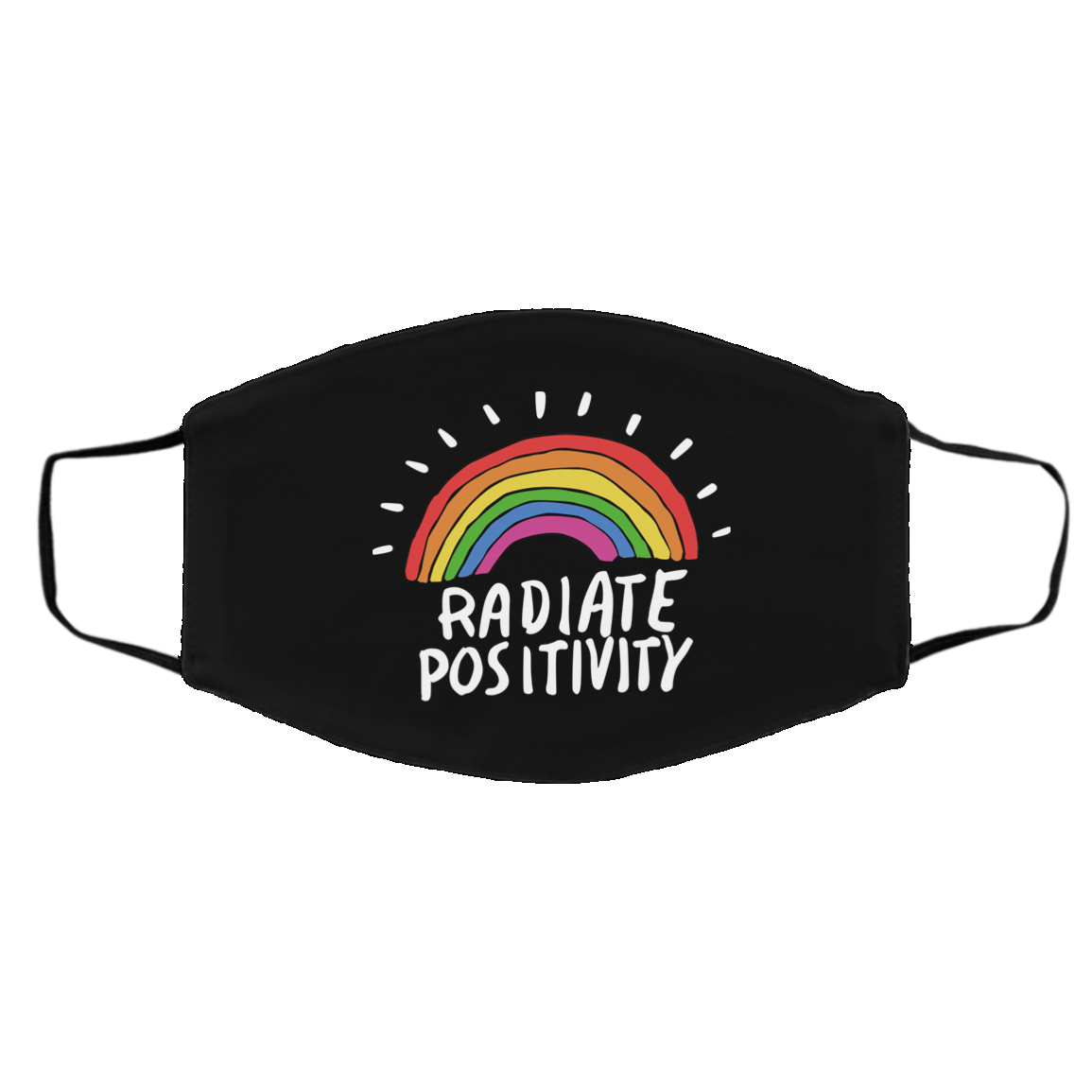 Radiate Positivity Rainbow Face Mask
