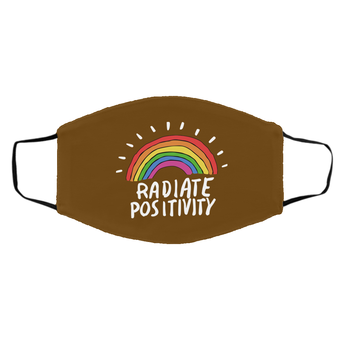 Radiate Positivity Rainbow Face Mask