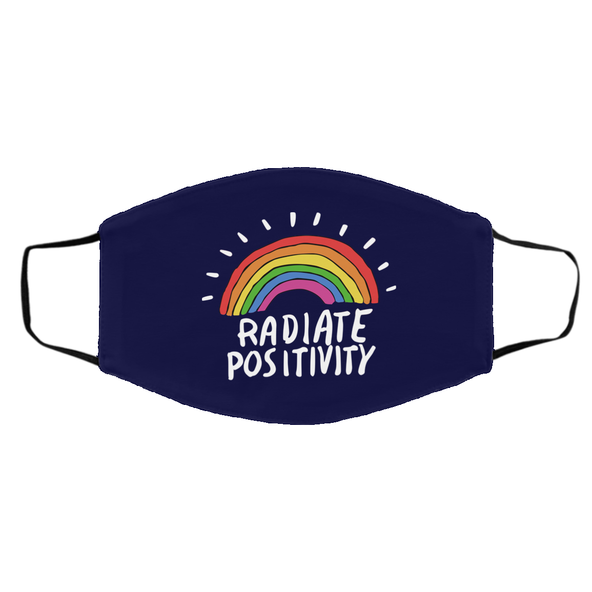 Radiate Positivity Rainbow Face Mask