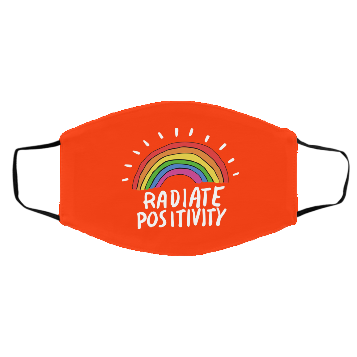 Radiate Positivity Rainbow Face Mask