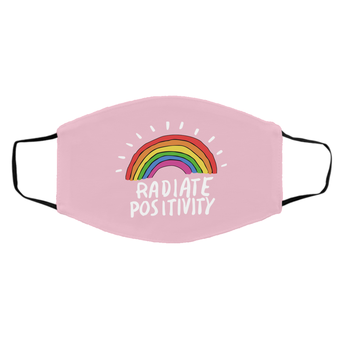 Radiate Positivity Rainbow Face Mask