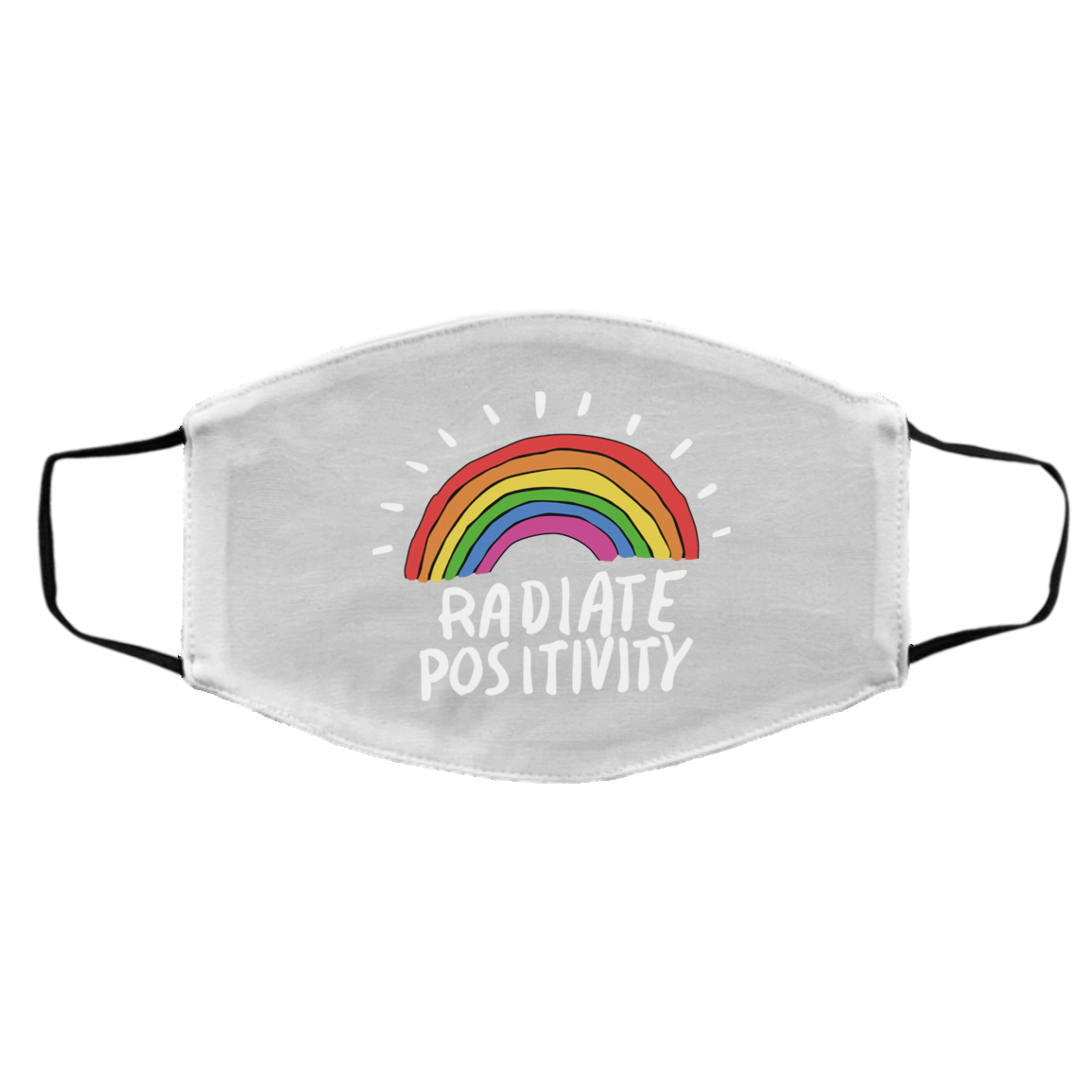 Radiate Positivity Rainbow Face Mask