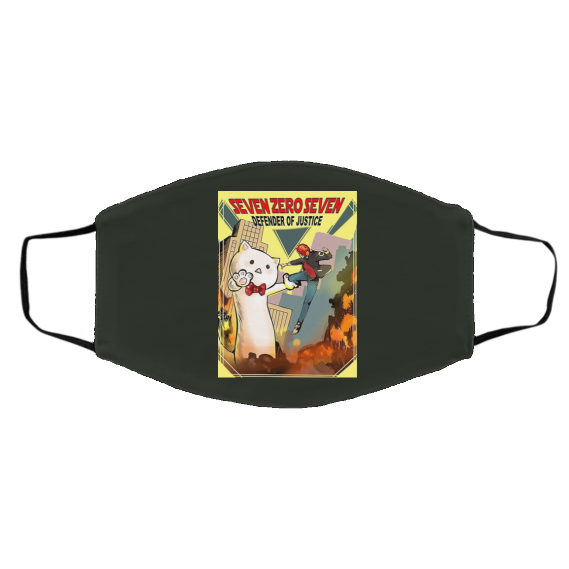 Seven Zero Seven Defender Of Justice Mystic Messenger Anime Animation Cartoon Movies Face Mask