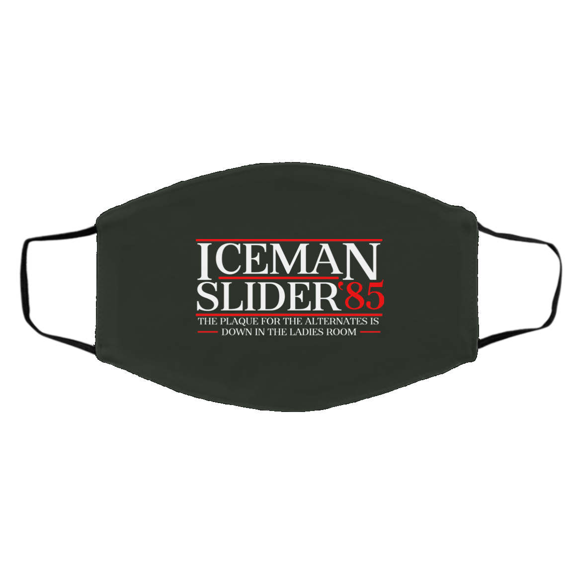Danger Zone Iceman Slider 85′ The Plaque For The Alternates Is Down In The Ladies Room Face Mask