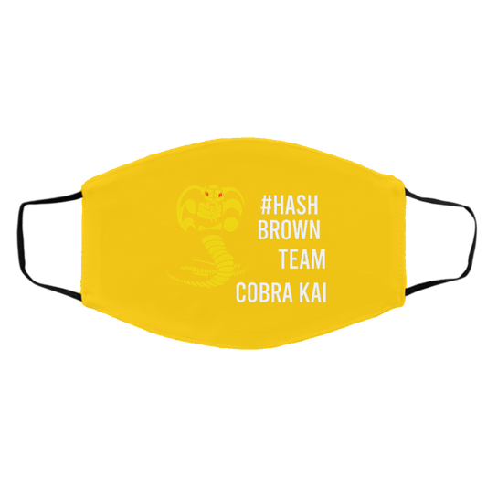 
	#Hash Brown Team Cobra Kai Face Mask