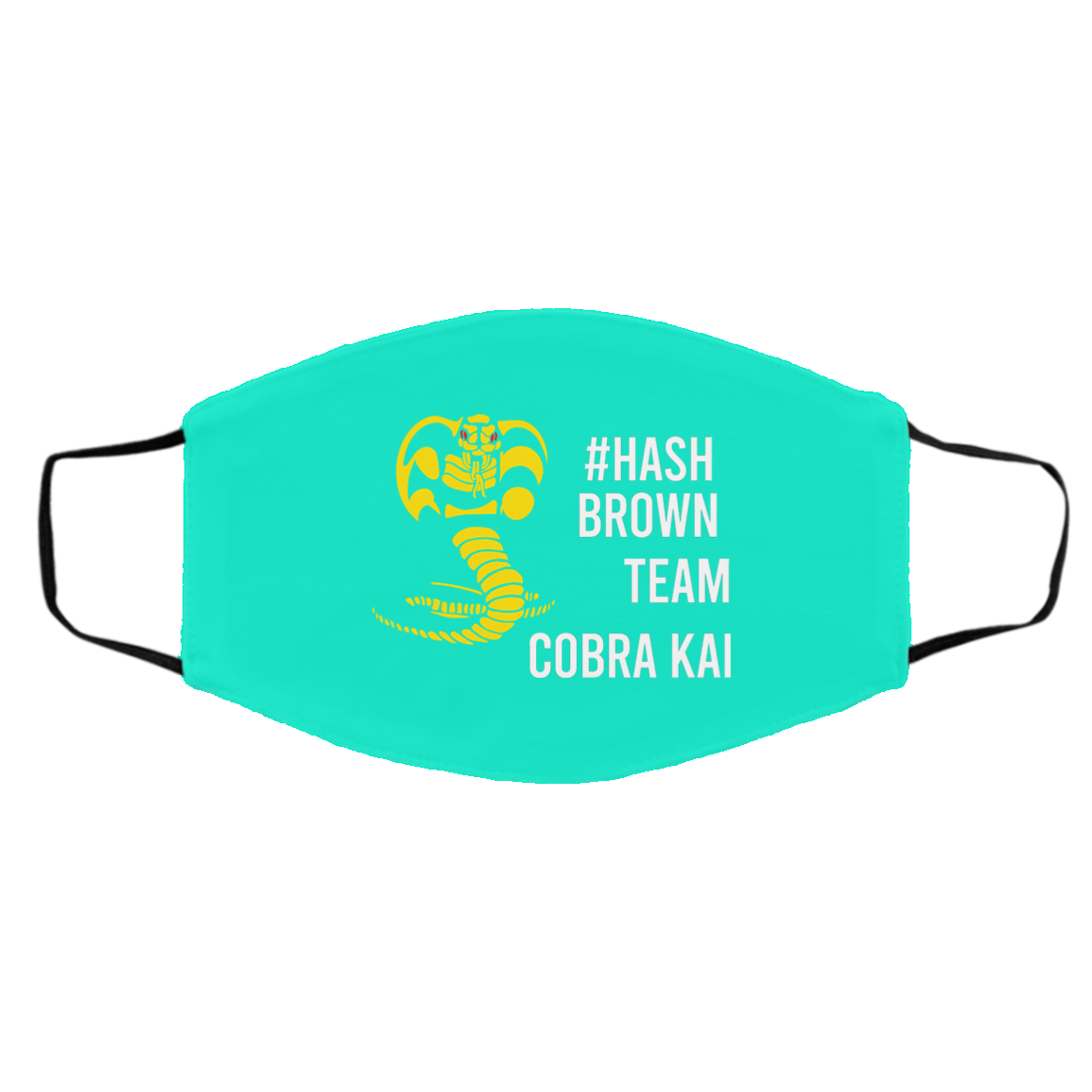#Hash Brown Team Cobra Kai Face Mask