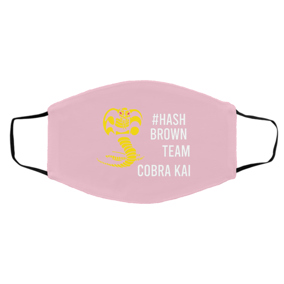 #Hash Brown Team Cobra Kai Face Mask