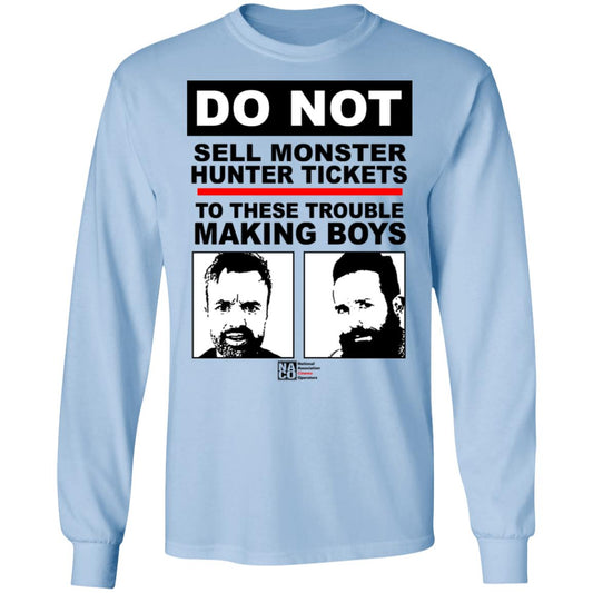 Do Not Sell Monster Hunter Tickets To These Trouble Making Boys Shirt, Hoodie, Tank