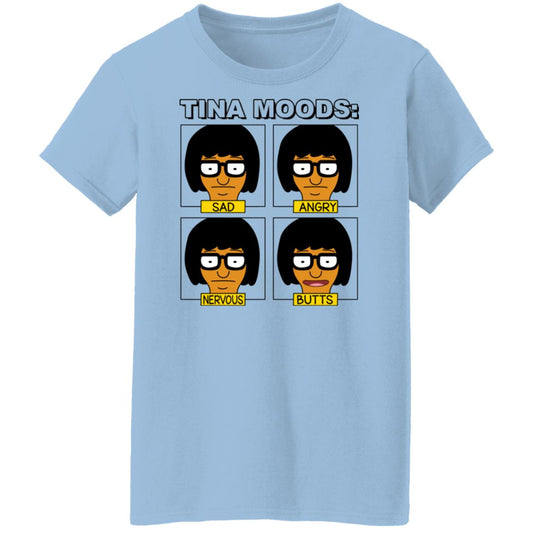 
	Tina Moods Sad Angry Nervous Butts Bob’s Burgers Shirt, Hoodie, Tank