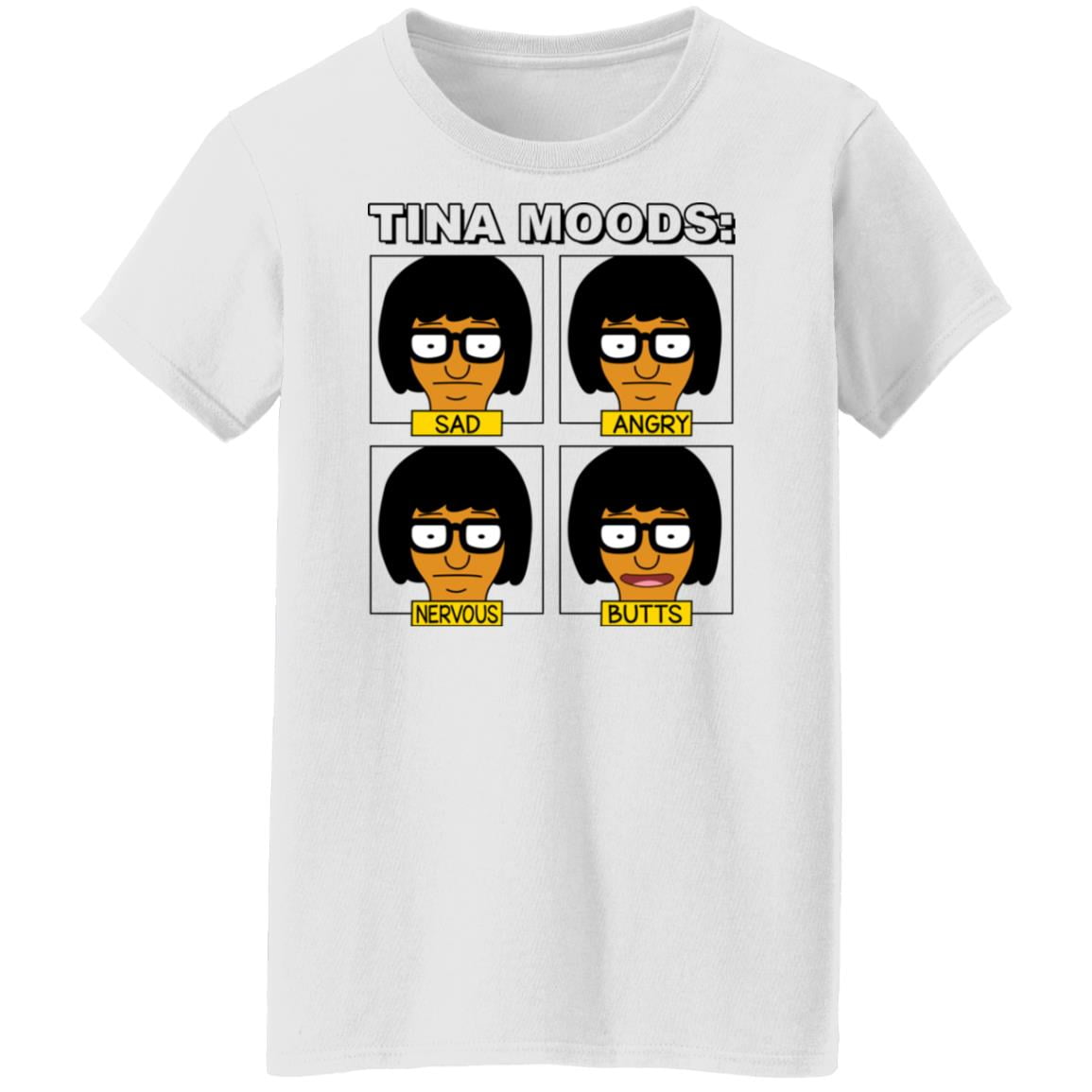 Tina Moods Sad Angry Nervous Butts Bob’s Burgers Shirt, Hoodie, Tank