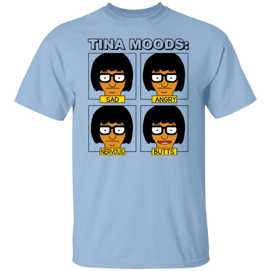 Tina Moods Sad Angry Nervous Butts Bob’s Burgers Shirt, Hoodie, Tank