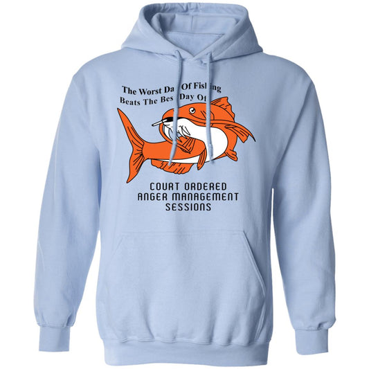 The Worst Day Of Fishing Beats The Best Day Of Court Ordered Anger Management Sessions Shirt, Hoodie, Tank