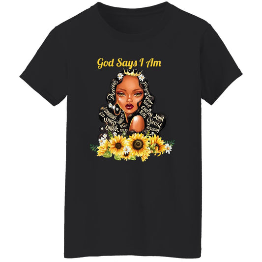 God Say I Am Black Girls Black Women Shirt, Hoodie, Tank