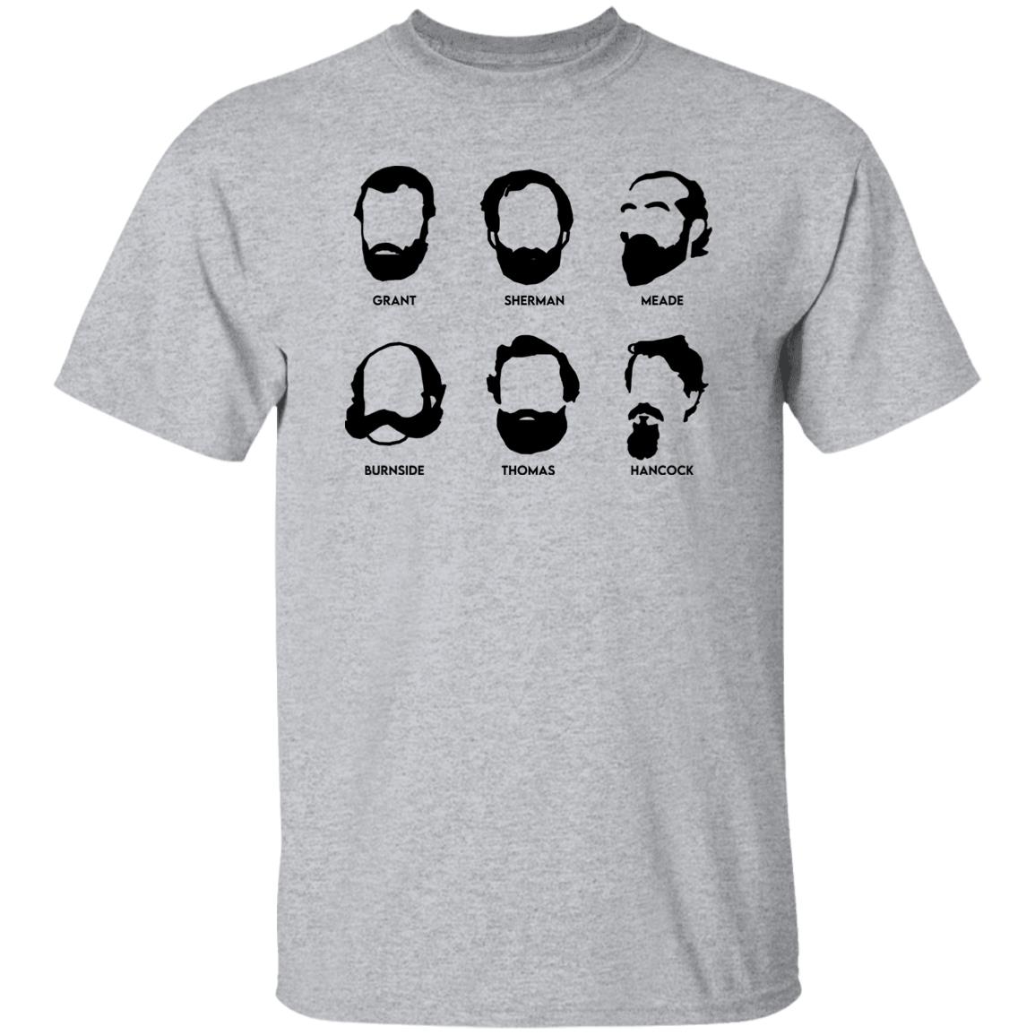 Beards And Generals Union Grant Sherman Meade Burnside Thomas Hancock Shirt, Hoodie, Tank