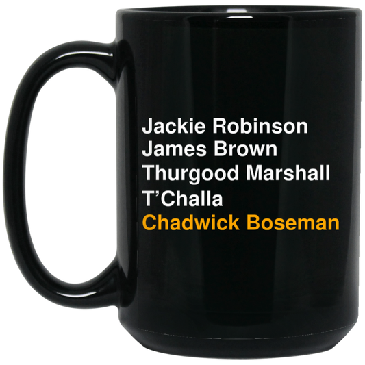 
	Jackie Robinson James Brown Thurgood Marshall T’Challa Chadwick Boseman Mug