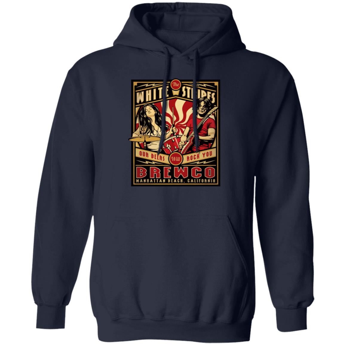 The Brewco White Stripes Our Beers Will Rock You Shirt, Hoodie, Tank