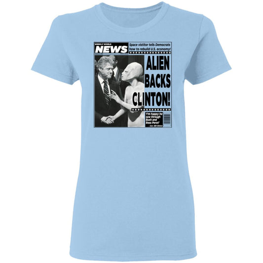 Vintage World News Alien Backs Clinton Shirt, Hoodie, Tank