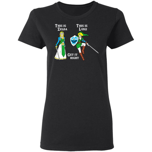 This Is Zelda This Is Luigi Get It Right Shirt, Hoodie, Tank