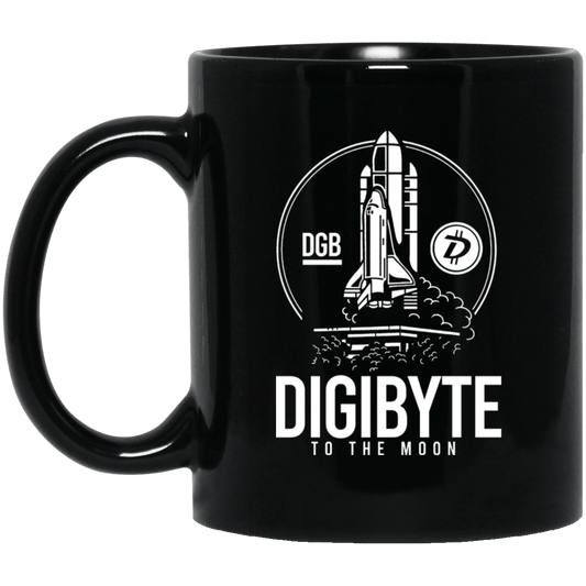 Digibyte To The Moon BTC DGB Bitcoin Crypto Mug