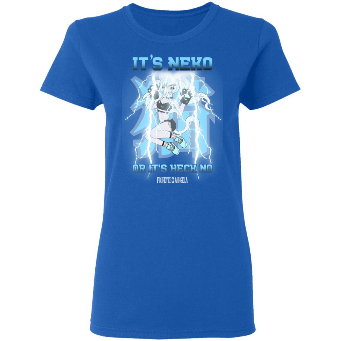 It’s Neko Or It’s Heck No Foureyes X Ahhgela Shirt, Hoodie, Tank