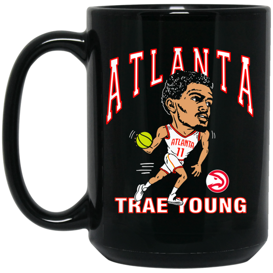 Atlanta Trae Young Hawks Caricature Mug