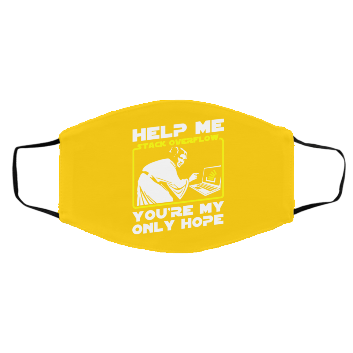 
	Help Me Stack Overflow You’re My Only Hope Face Mask
