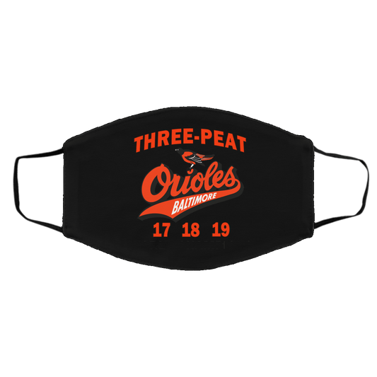 
	Three Peat Orioles Baltimore World Champions Face Mask