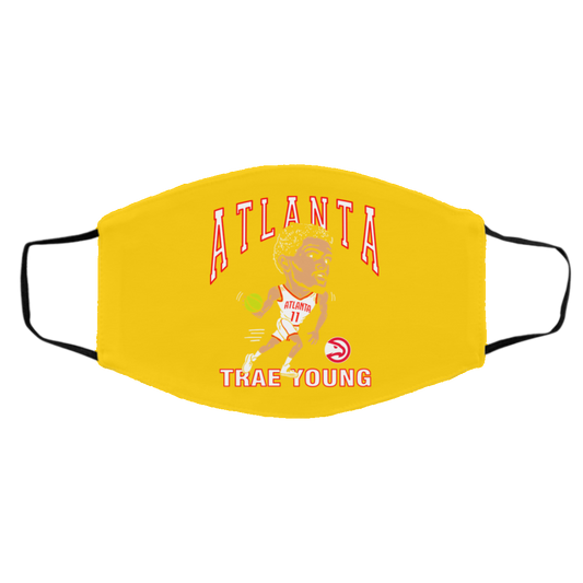 
	Atlanta Trae Young Hawks Caricature Face Mask