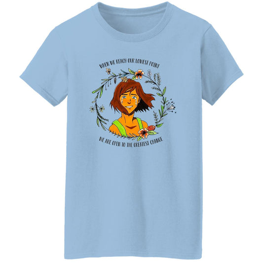 
	The Legend of Korra Floral Quote When We Reach Our Lowest Point We Are Open To The Greatest Change Shirt, Hoodie, Tank