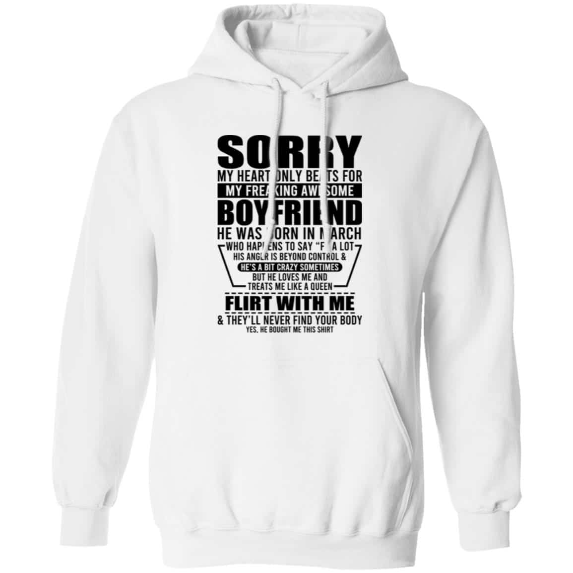 My Heart Only Beats For My Boyfriend Was Born In March