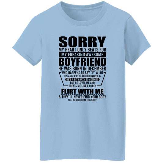 
	My Heart Only Beats For My Boyfriend Was Born In December