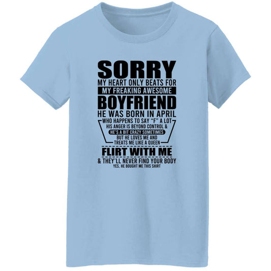 
	My Heart Only Beats For My Boyfriend Was Born In April