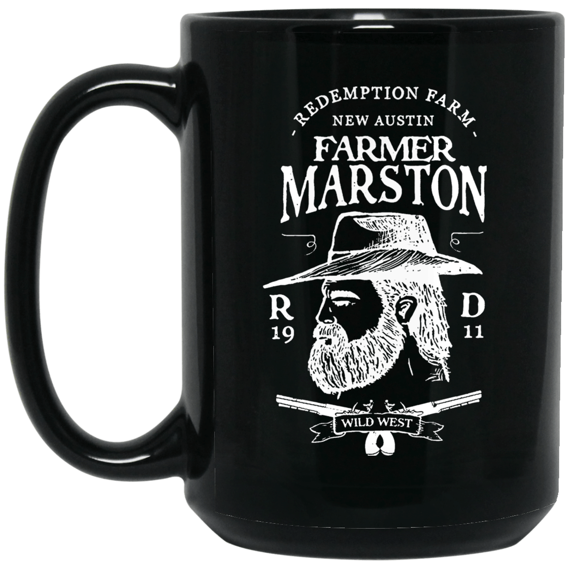 
	Farmer Marston Redemption Farm New Austin 1911 Mug