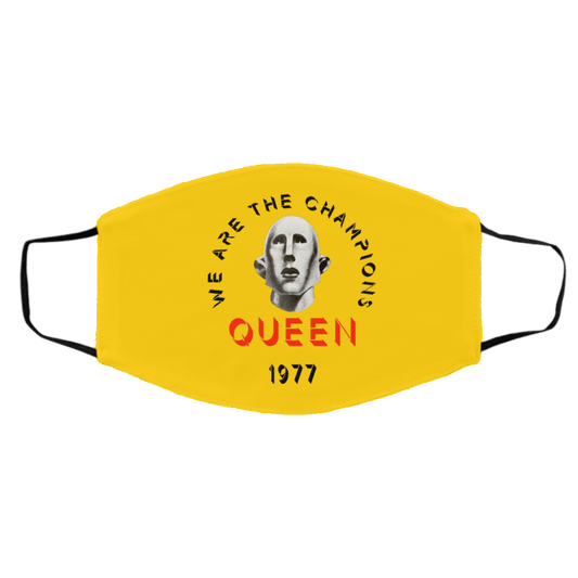 
	Queen We Are The Champions Queen 1977 Face Mask