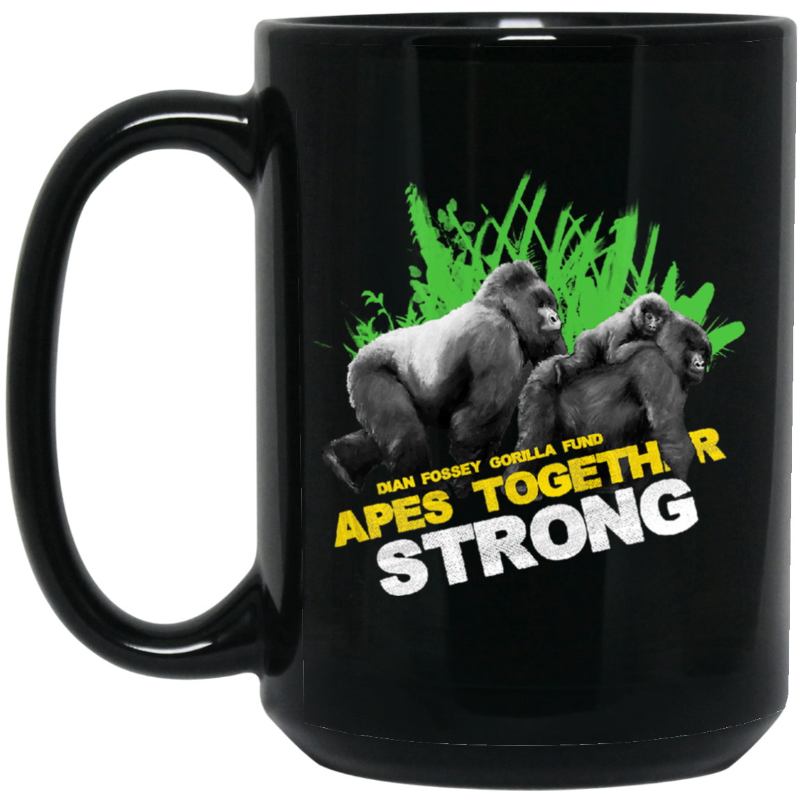 
	Gorilla Dian Fossey Gorilla Fund Apes Together Strong Mug