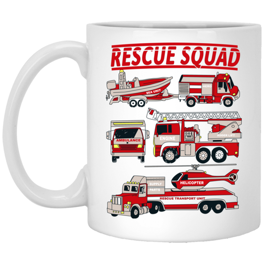 
	Fire Truck Rescue Squad Mug