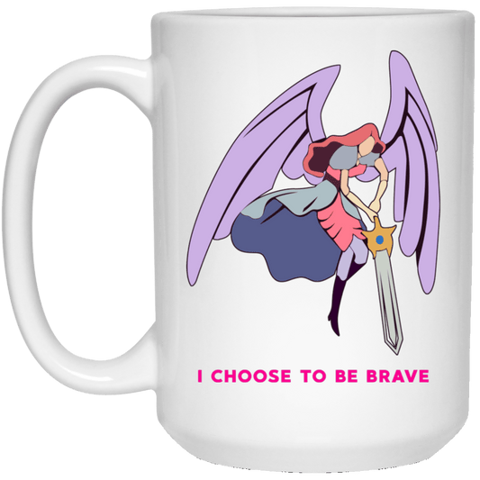 
	I Choose To Be Brave Queen Angella Mug