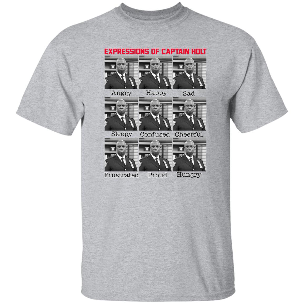 Expressions Of Captain Holt Shirt, Hoodie