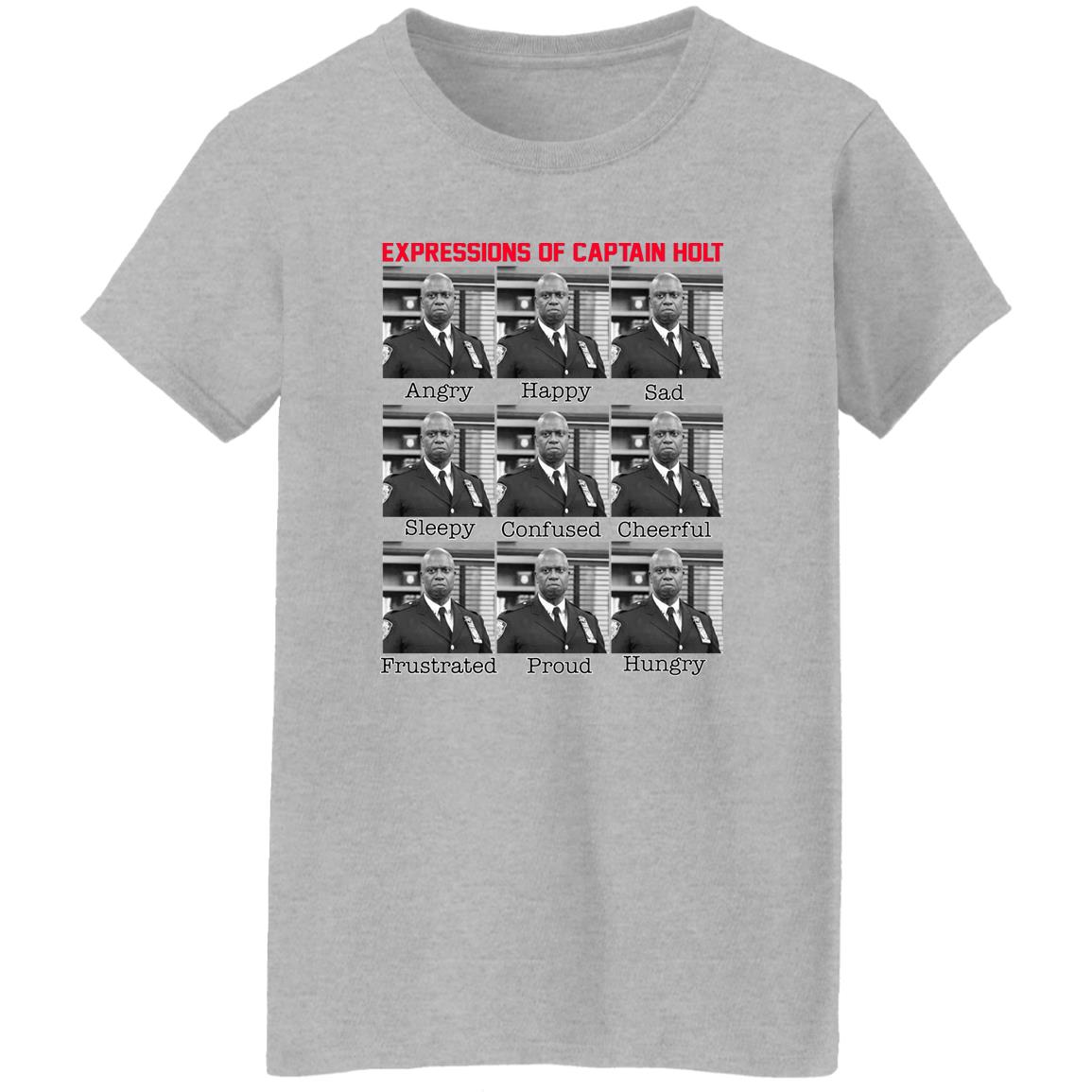 Expressions Of Captain Holt Shirt, Hoodie